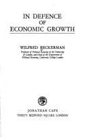 Tapa de In defence of economic growth