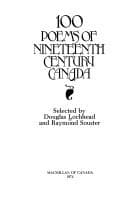 Tapa de 100 poems of nineteenth century Canada