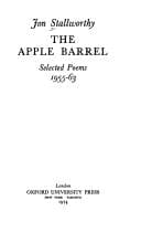 Tapa de The apple barrel: selected poems, 1955-63