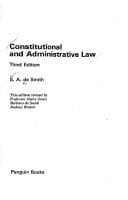 Tapa de Constitutional and administrative law