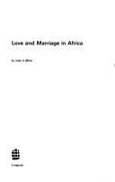 Tapa de Love and marriage in Africa
