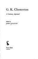 Tapa de G. K. Chesterton--a centenary appraisal