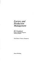 Tapa de Factory and production management