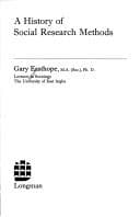 Tapa de A history of social research methods