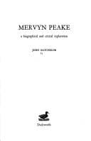 Tapa de Mervyn Peake; a biographical and critical exploration