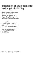 Tapa de Integration of socio-economic and physical planning