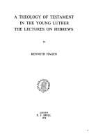 Tapa de A theology of Testament in the young Luther