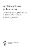 Tapa de A Chinese look at literature