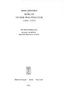 Tapa de Berlin in der Weltpolitik, 1945-1970