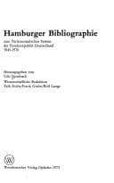 Tapa de Hamburger Bibliographie zum parlamentarischen System der Bundesrepublik Deutschland 1945-1970