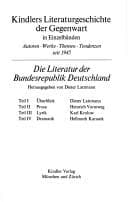Tapa de Die Literatur der Bundesrepublik Deutschland