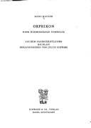 Tapa de Orphikon