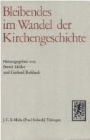 Tapa de Bleibendes im Wandel der Kirchengeschichte: Kirchenhistor. Studien (German Edition)