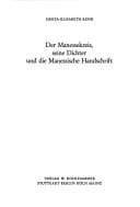Tapa de Der Manessekreis, seine Dichter und die Manessische Handschrift
