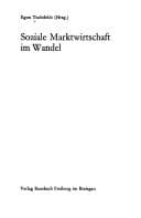 Tapa de Soziale Marktwirtschaft im Wandel