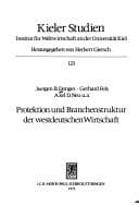 Tapa de Protektion und Branchenstruktur der westdeutschen Wirtschaft
