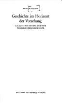 Tapa de Geschichte im Horizont der Vorsehung