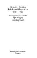 Tapa de Briefe und Gespräche 1934-1945