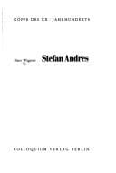 Tapa de Stefan Andres