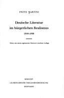 Tapa de Deutsche Literatur im bürgerlichen Realismus, 1848-1898