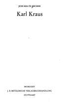 Tapa de Karl Kraus