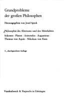 Tapa de Philosophie des Altertums und des Mittelalters