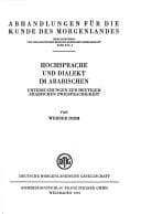 Tapa de Hochsprache und Dialekt im Arabischen