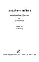 Tapa de Das Kabinett Muller 11 .28. Juni bis 27 Marz 1930