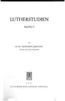 Tapa de Lutherstudien