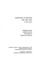 Tapa de Variations in services for the aged