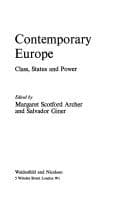Tapa de Contemporary Europe: class, status and power