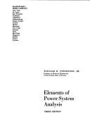 Tapa de Elements of power system analysis