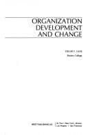 Tapa de Organization development and change