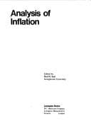 Tapa de Analysis of inflation