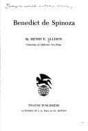 Tapa de Benedict de Spinoza