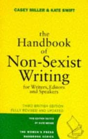 Tapa de The Handbook of Non Sexist Writing