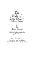 Tapa de The world of Jesse Stuart