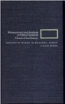 Tapa de Measurement and analysis of political systems