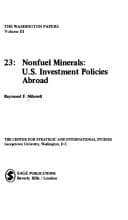 Tapa de Nonfuel minerals--U.S. investment policies abroad