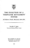 Tapa de The evolution of a tidewater settlement system