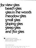 Tapa de Great houses for view sites, beach sites, sites in the woods, meadow sites, small sites, sloping sites, steep sites, and flat sites
