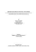 Tapa de Research and American industrial development