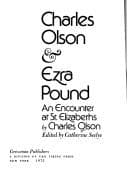 Tapa de Charles Olson & Ezra Pound