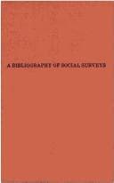 Tapa de A bibliography of social surveys