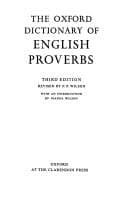 Tapa de The Oxford dictionary of English proverbs