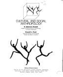 Tapa de Cultural and social anthropology