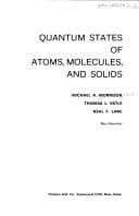 Tapa de Quantum states of atoms, molecules, and solids