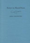 Tapa de Essays on Mandelʹštam