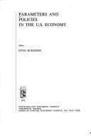 Tapa de Parameters and policies in the U.S. economy
