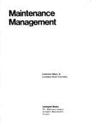 Tapa de Maintenance management